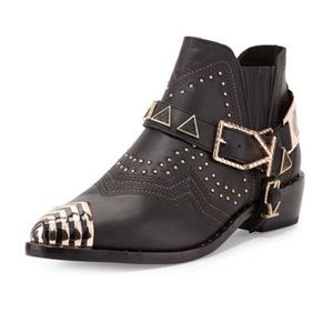 Ivy Kirzhner Santa Fe Leather Studded Ankle Boots